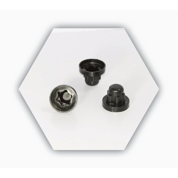 NUT CAP BLACK 30MM
