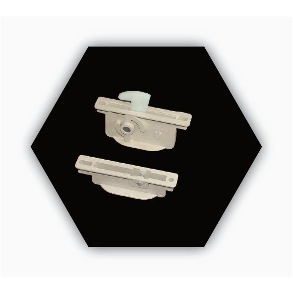 PLASTIC CAMLOCK 60 MM MILKY