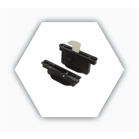 PLASTIC CAMLOCK 60 MM BLACK