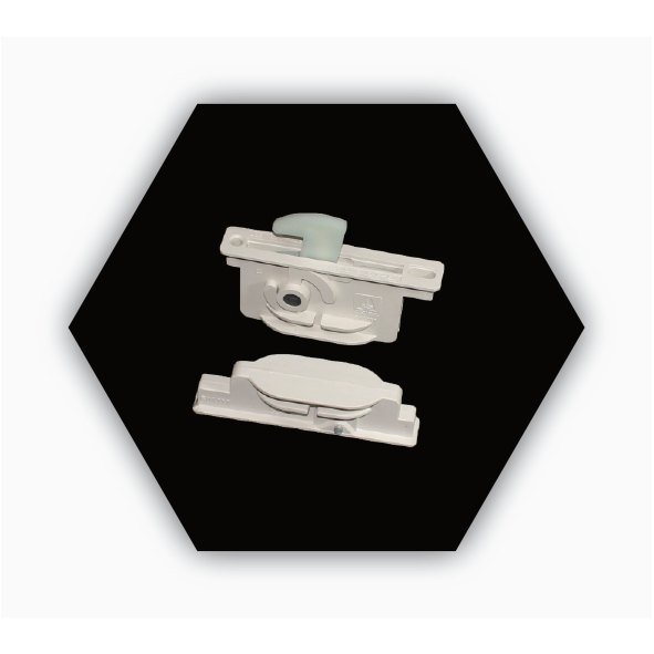 PLASTIC CAMLOCK 60 MM SUPER WHITE