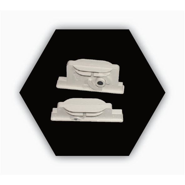 PLASTIC CAMLOCK 60 MM SUPER WHITE — product image 3
